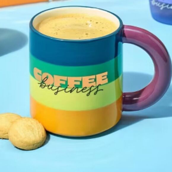 TABITHA BROWN NWT STONEWARE COFFEE BUSINESS MUG - Picture 1 of 3